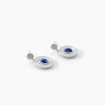 Boucles D'oreilles Pendantes Takara Argent Blanc Lapis Lazuli - Pendantes Femme | Marc Orian