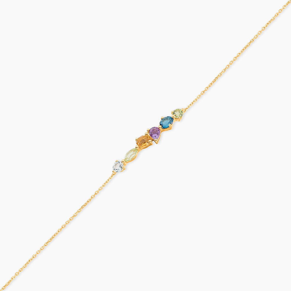 Bracelet Hortense Or Jaune Topaze P&eacute;ridot - Bracelets cha&icirc;nes Femme | Marc Orian