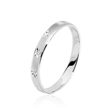 Alliance Oumou Ruban Plat Or Blanc