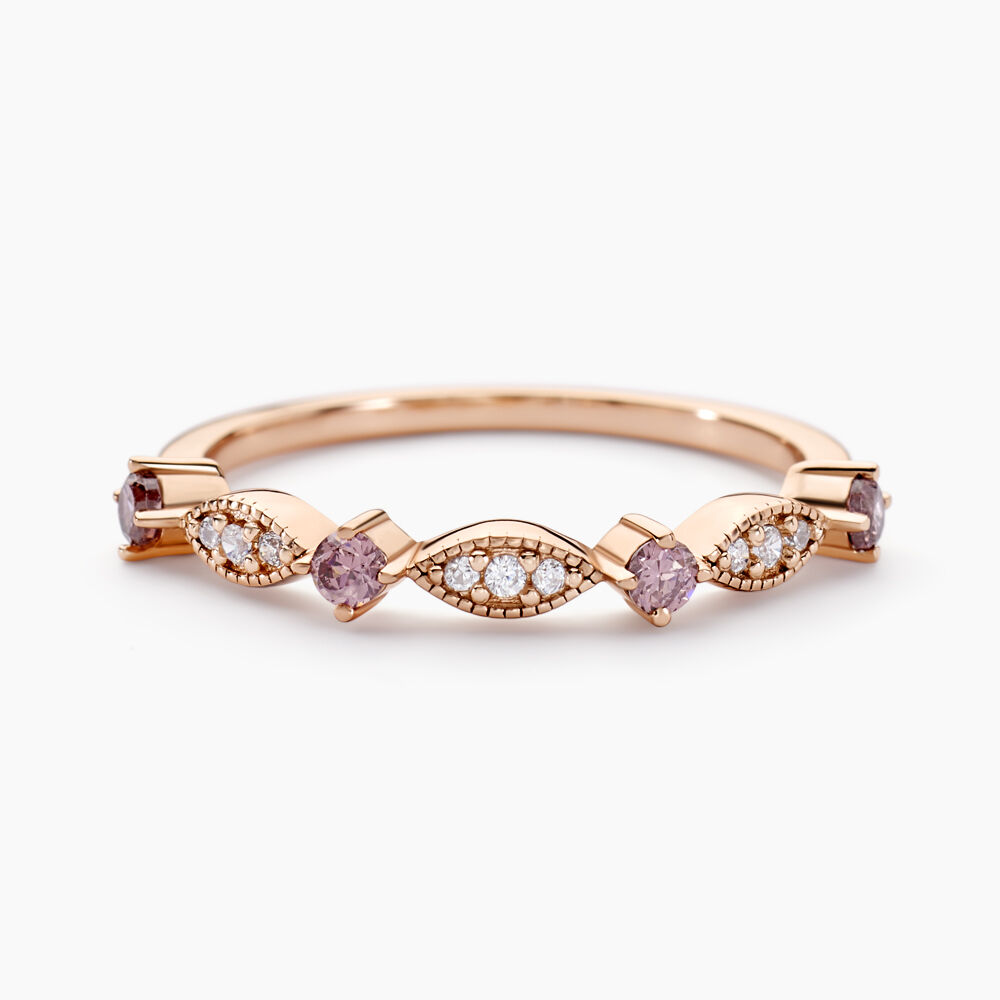 Bague Eugenie Argent Rose Oxyde De Zirconium - Bijoux fantaisie Femme | Marc Orian