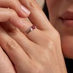 Bague Skylar Or Bicolore Rubis Diamant - Bagues vintage Femme | Marc Orian