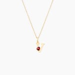Pendentif Helidie Coccinelle Lettre Or Jaune - Pendentifs Enfant | Marc Orian