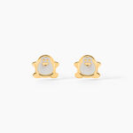 Boucles D'oreilles Puces Ping Or Jaune - Puces Enfant | Marc Orian