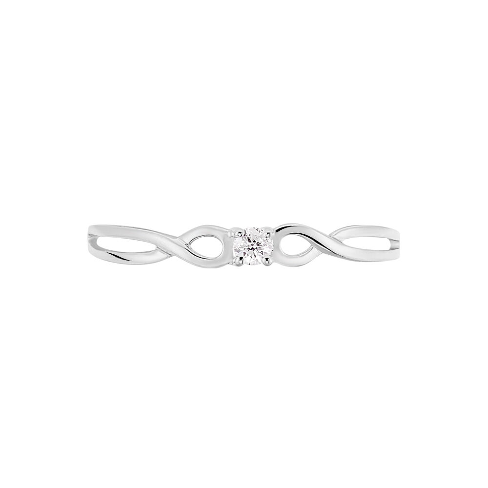Bague Stelonie Or Blanc Diamant - Solitaires Femme | Marc Orian