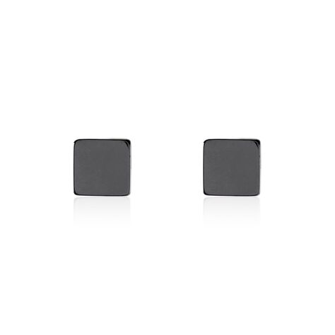 Boucle D'oreille Puce Unitaire Acier Noir Tuor - Clous d'oreilles Homme | Marc Orian