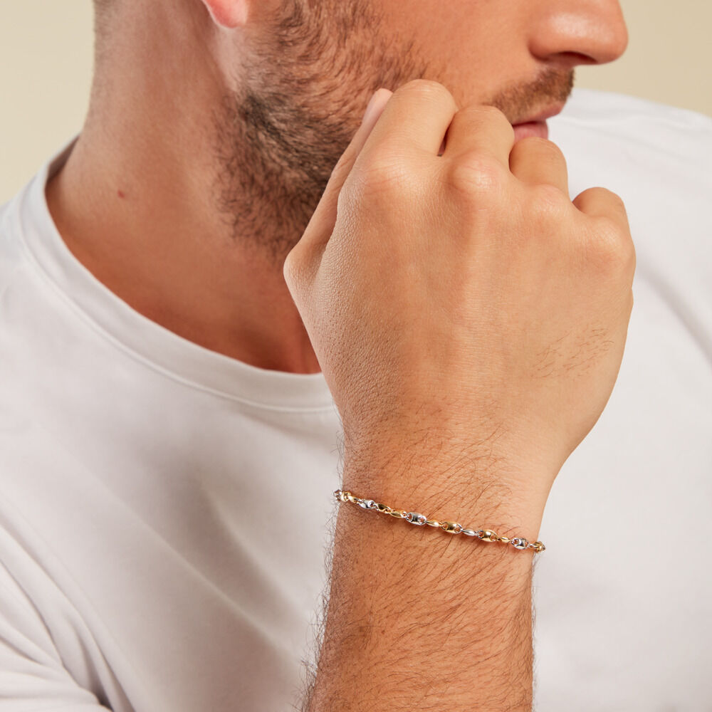 Bracelet Dami Or Bicolore - Bracelets chaînes Homme | Marc Orian