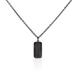 Collier Phebus Him Acier Noir - Colliers fantaisie Homme | Marc Orian