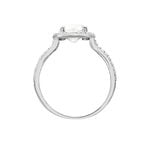 Bague Adrienne Or Blanc Oxyde De Zirconium - Solitaires Femme | Marc Orian