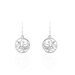 Boucles D'oreilles Pendantes Hita Argent Blanc - Pendantes Femme | Marc Orian