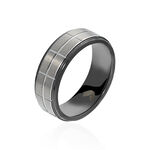 Bague Acier Noir - Bijoux fantaisie Homme | Marc Orian