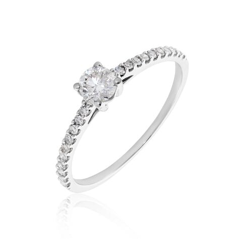 Bague Solitaire Or Blanc Nyala Diamants - Solitaires Femme | Marc Orian