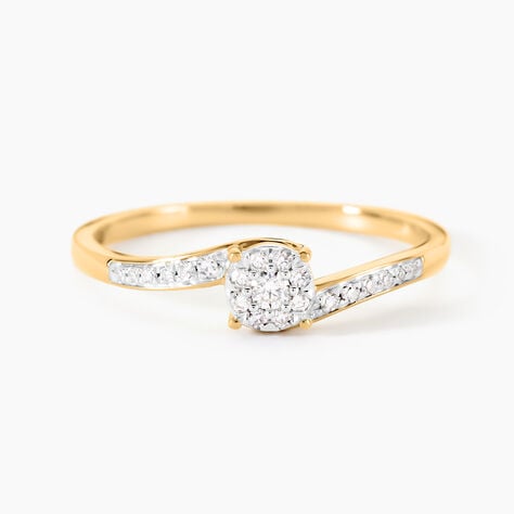 Bague Biagino Or Jaune Diamant - Solitaires Femme | Marc Orian