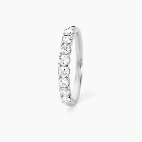 Alliance Hera Or Blanc Diamant - Alliances avec pierres Femme | Marc Orian