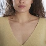 Cha&icirc;ne Ilda Maille For&ccedil;at Limee Or Blanc - Chaines Femme | Marc Orian