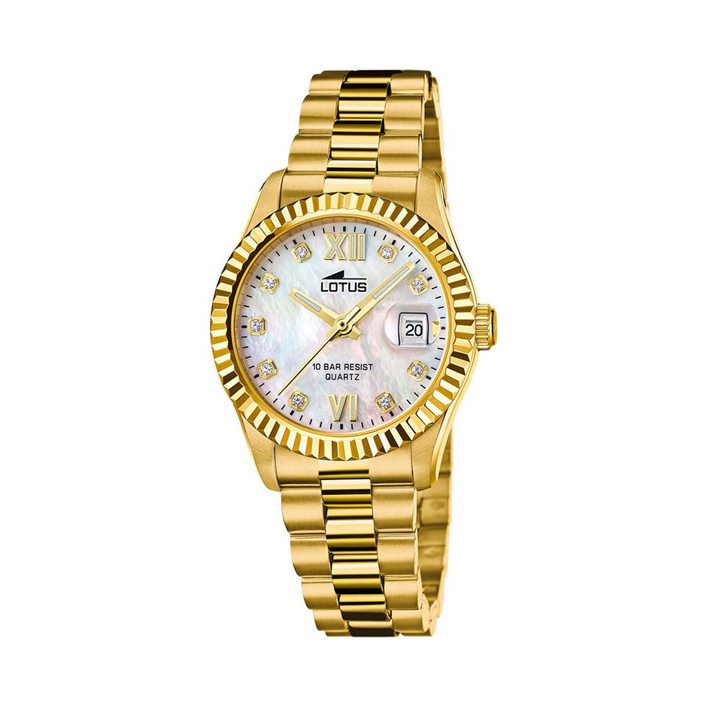 Montre Lotus Freedom Collection Nacre Blanche - Montres étanches Femme | Marc Orian