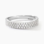 Alliance Lison Or Blanc Oxyde De Zirconium - Bagues avec pierre Femme | Marc Orian