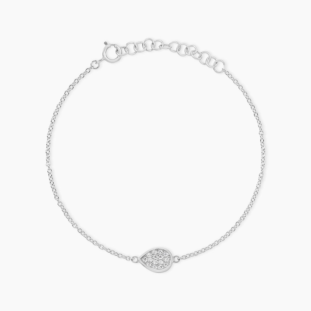 Bracelet Argent Tricoria Oxydes De Zirconium - Bracelets fantaisie Femme | Marc Orian