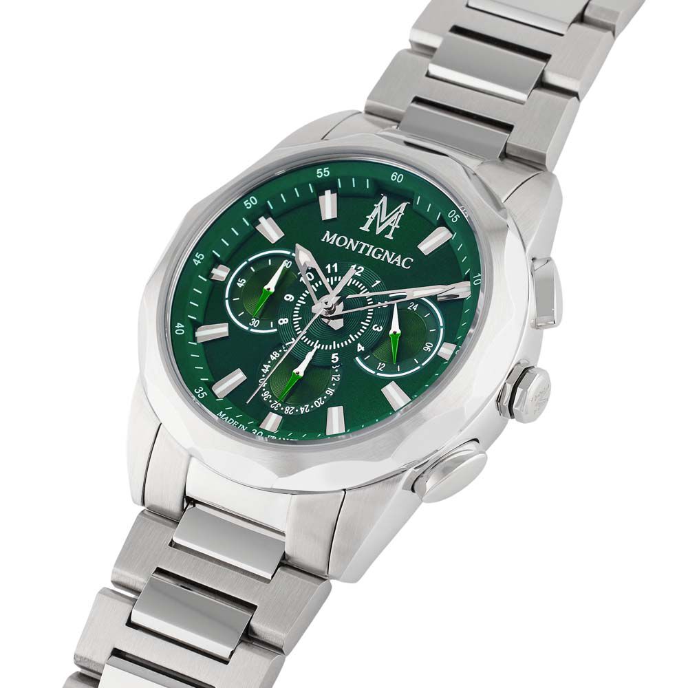 Montre Montignac Round Multifonction Vert - Montres étanches Homme | Marc Orian