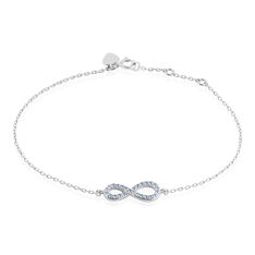 Bracelet Amita Argent Blanc Oxyde De Zirconium - Bracelets chaînes Femme | Marc Orian