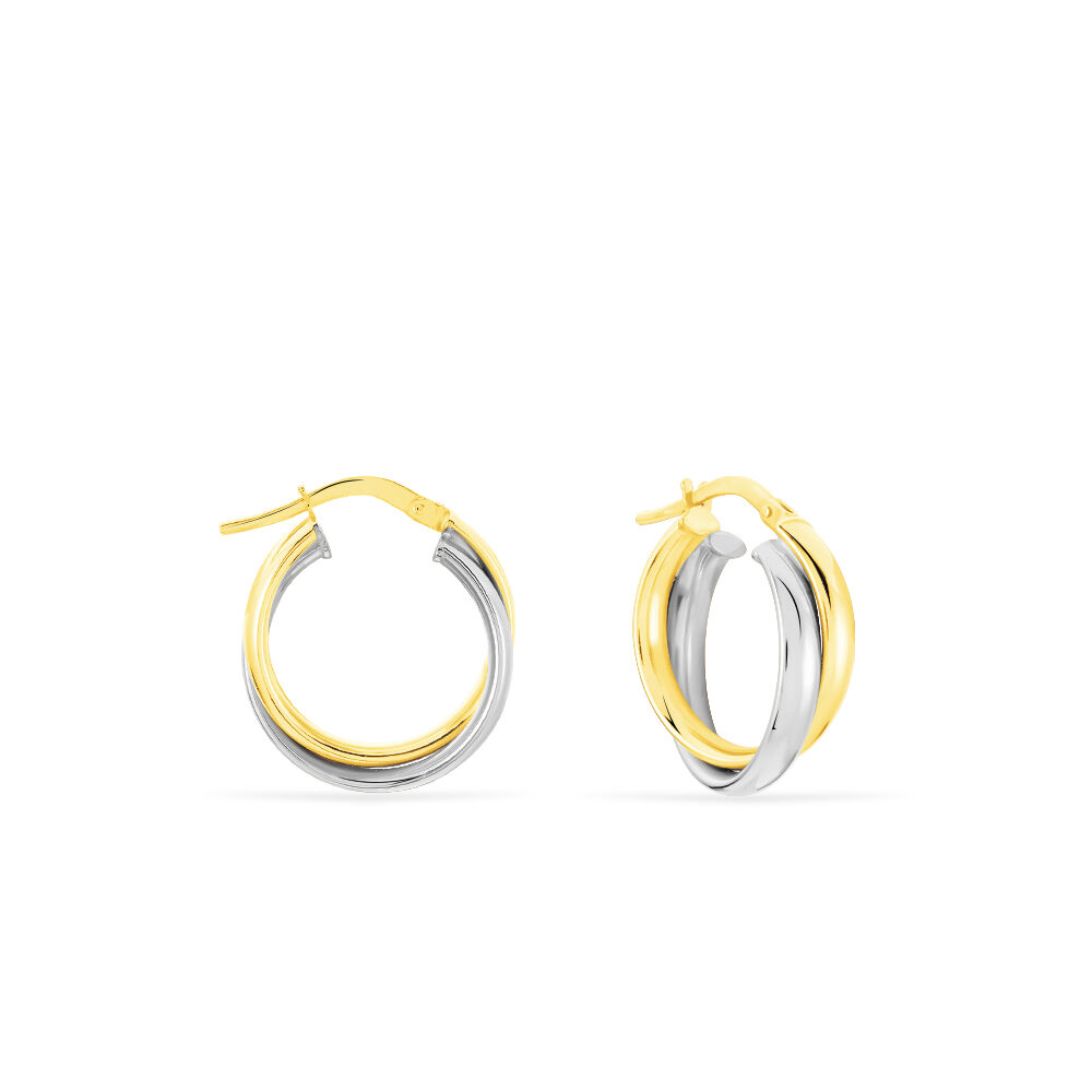 Cr&eacute;oles Kiara Or Bicolore - Cr&eacute;oles Femme | Marc Orian