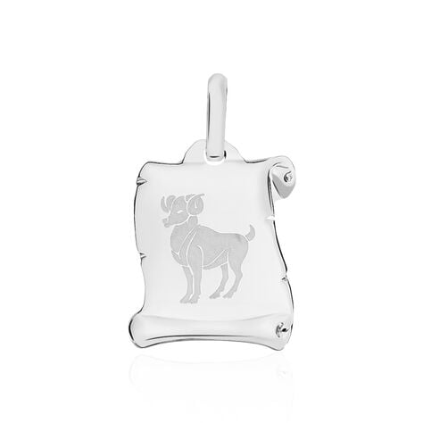 Pendentif Zodiaque Parchemin Argent Blanc - Bijoux personnalisés Famille | Marc Orian