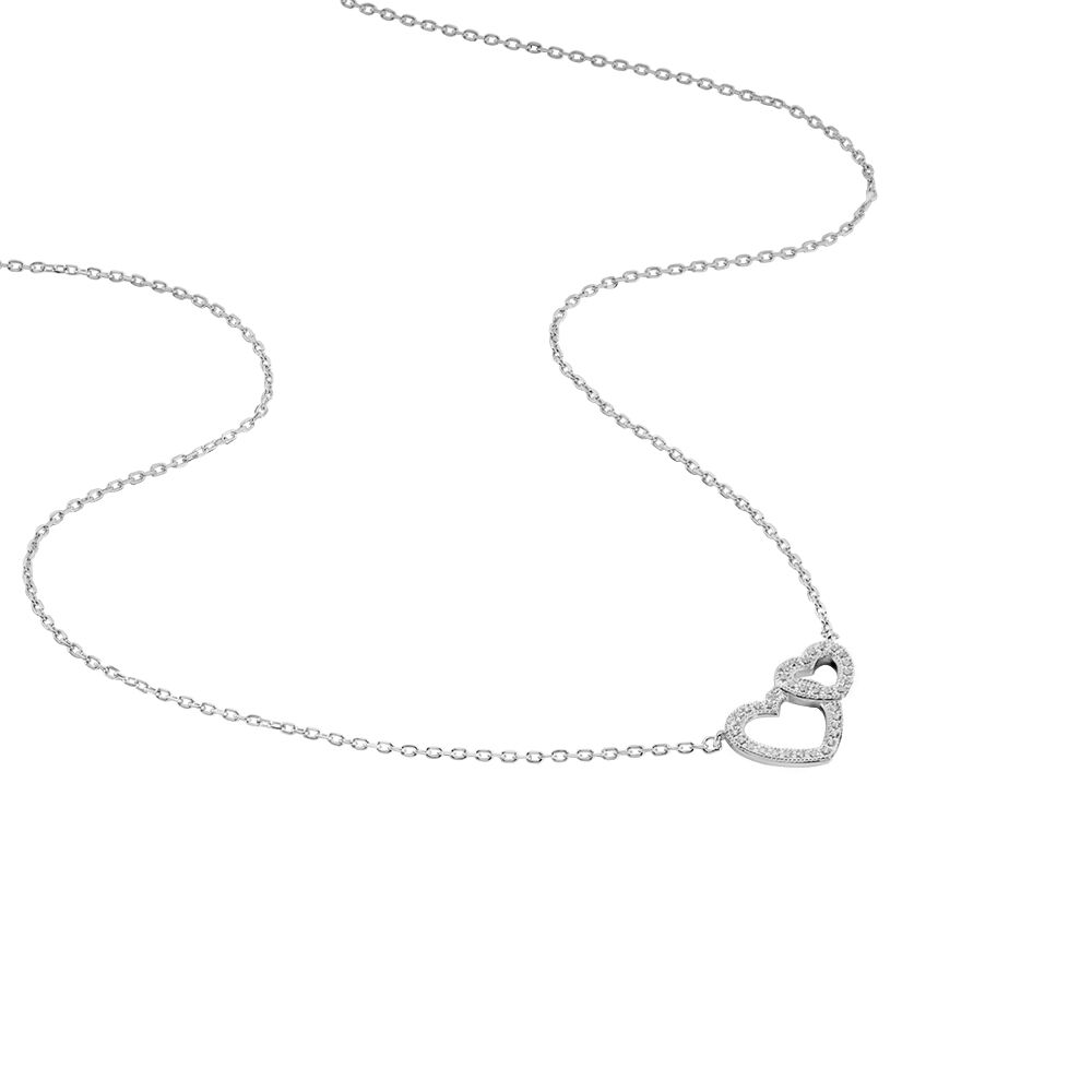 Collier Davia Argent Blanc Oxyde De Zirconium - Colliers avec pierres Femme | Marc Orian