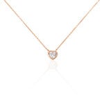 Collier Kadidjatou Or Rose Oxyde De Zirconium - Colliers solitaires Femme | Marc Orian