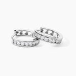 Cr&eacute;oles Anne-sixtine Argent Blanc Oxyde De Zirconium - Cr&eacute;oles Femme | Marc Orian