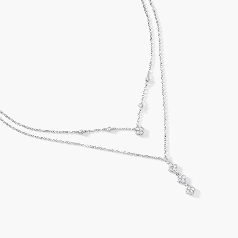 Collier Emmie Argent Blanc Oxyde De Zirconium - Colliers avec pierres Femme | Marc Orian