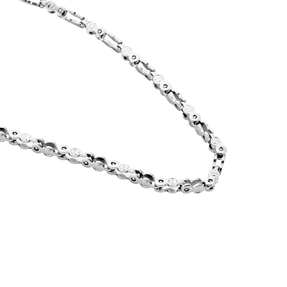 Collier Jourdan Hestia Acier Blanc - Colliers Homme | Marc Orian