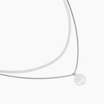 Collier Nia Argent Blanc - Colliers multirangs Femme | Marc Orian