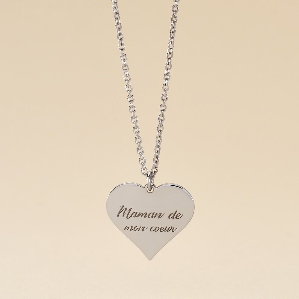 Collier Argent Blanc Francino - Colliers fantaisie Femme | Marc Orian