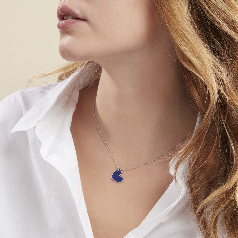 Collier Charla Argent Blanc Lapis Lazuli - Colliers avec pierres Femme | Marc Orian