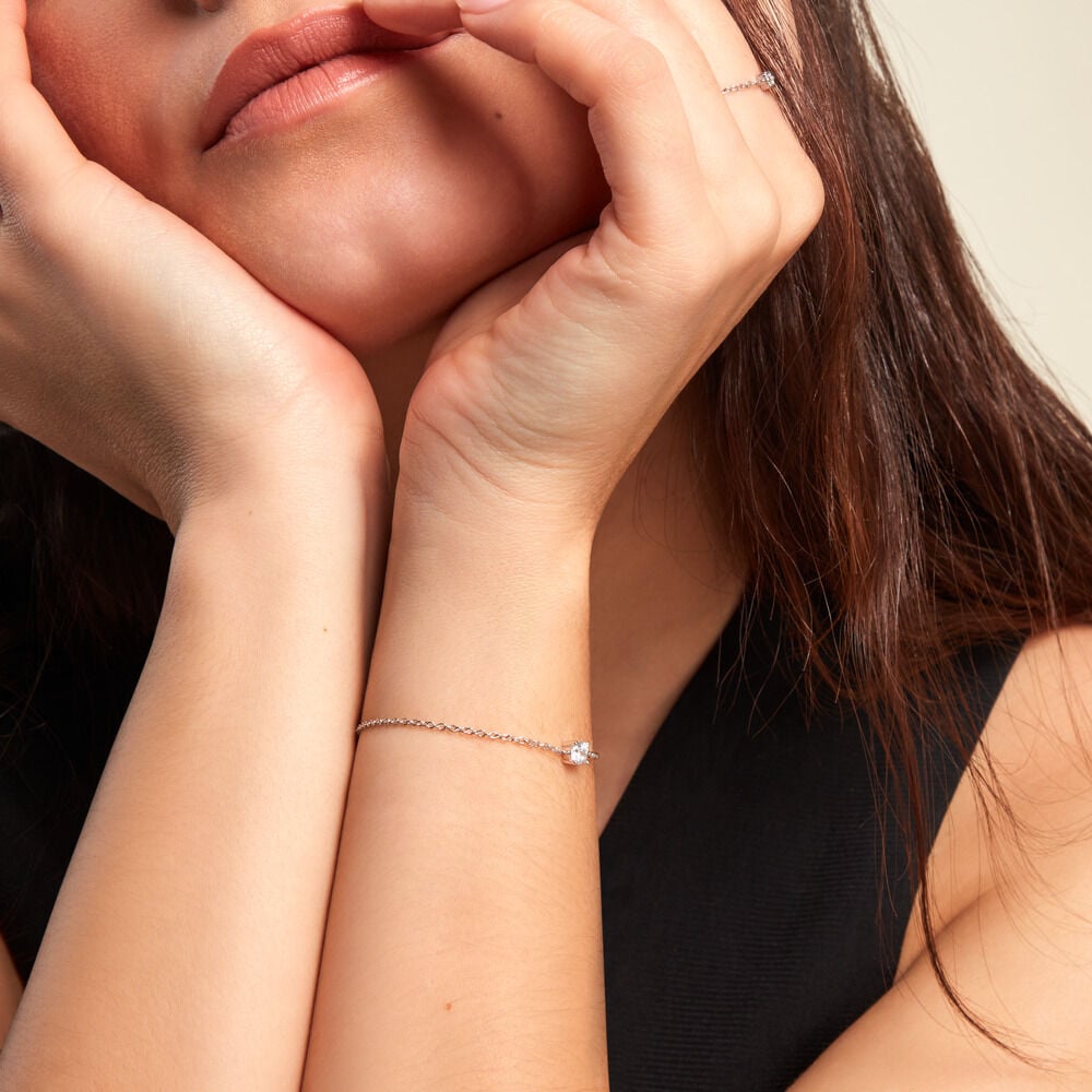 Bracelet Argent Lylwenn Oxydes De Zirconium - Bracelets chaînes Femme | Marc Orian
