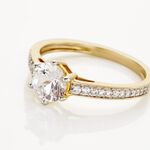Bague Solitaire Or Jaune Telesphore Oxyde De Zirconium - Solitaires Femme | Marc Orian
