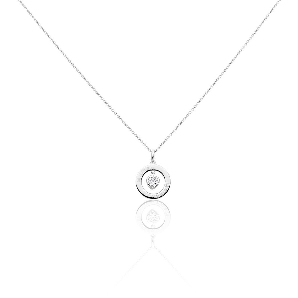 Collier Almas Argent Blanc Oxyde De Zirconium - Colliers avec pierres Femme | Marc Orian
