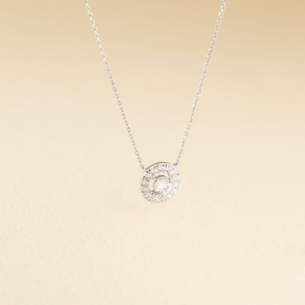 Collier Star Or Blanc Oxyde De Zirconium - Colliers avec pierres Femme | Marc Orian