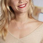 Collier Rowan Argent Blanc Oxyde De Zirconium - Colliers avec pierres Femme | Marc Orian