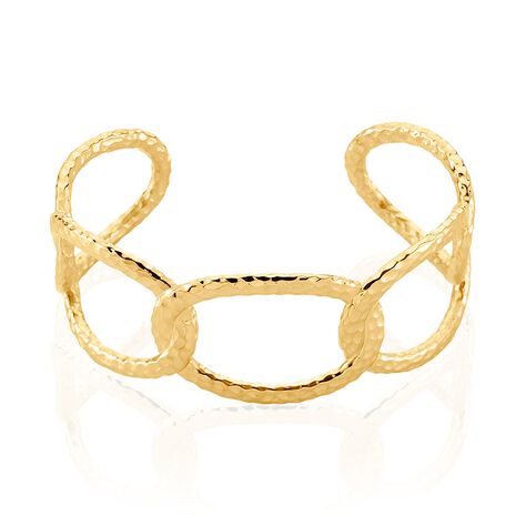 Bracelet Manchette Lorri Acier Doré - Bracelets Anneaux Entrelaces Femme | Marc Orian