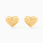 Boucles D'oreilles Puces Aricia Coeur Or Jaune - Puces Enfant | Marc Orian