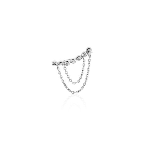 Bijou D'oreille Unitaire Kaori Argent Blanc - Piercings d'oreilles Femme | Marc Orian