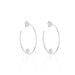 Boucles D'oreilles Pendantes Hauria Argent Blanc - Créoles Femme | Marc Orian