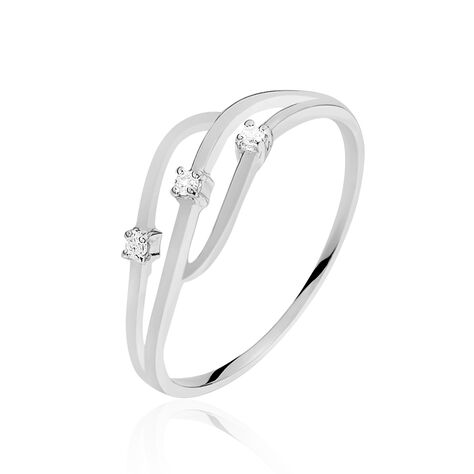 Bague Marnie Or Blanc Diamant - Bagues fiançailles Femme | Marc Orian