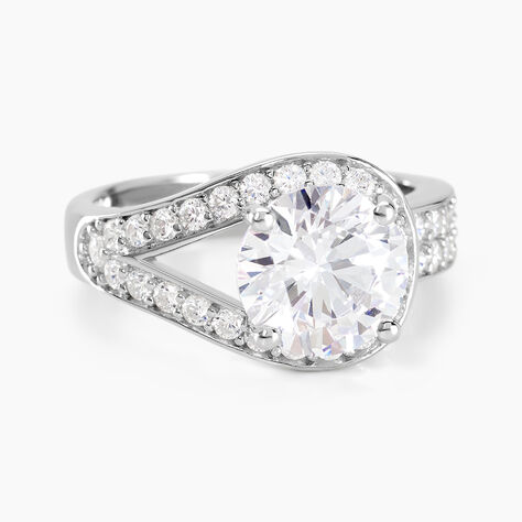 Bague Melisse Argent Blanc Oxyde De Zirconium - Solitaires Femme | Marc Orian
