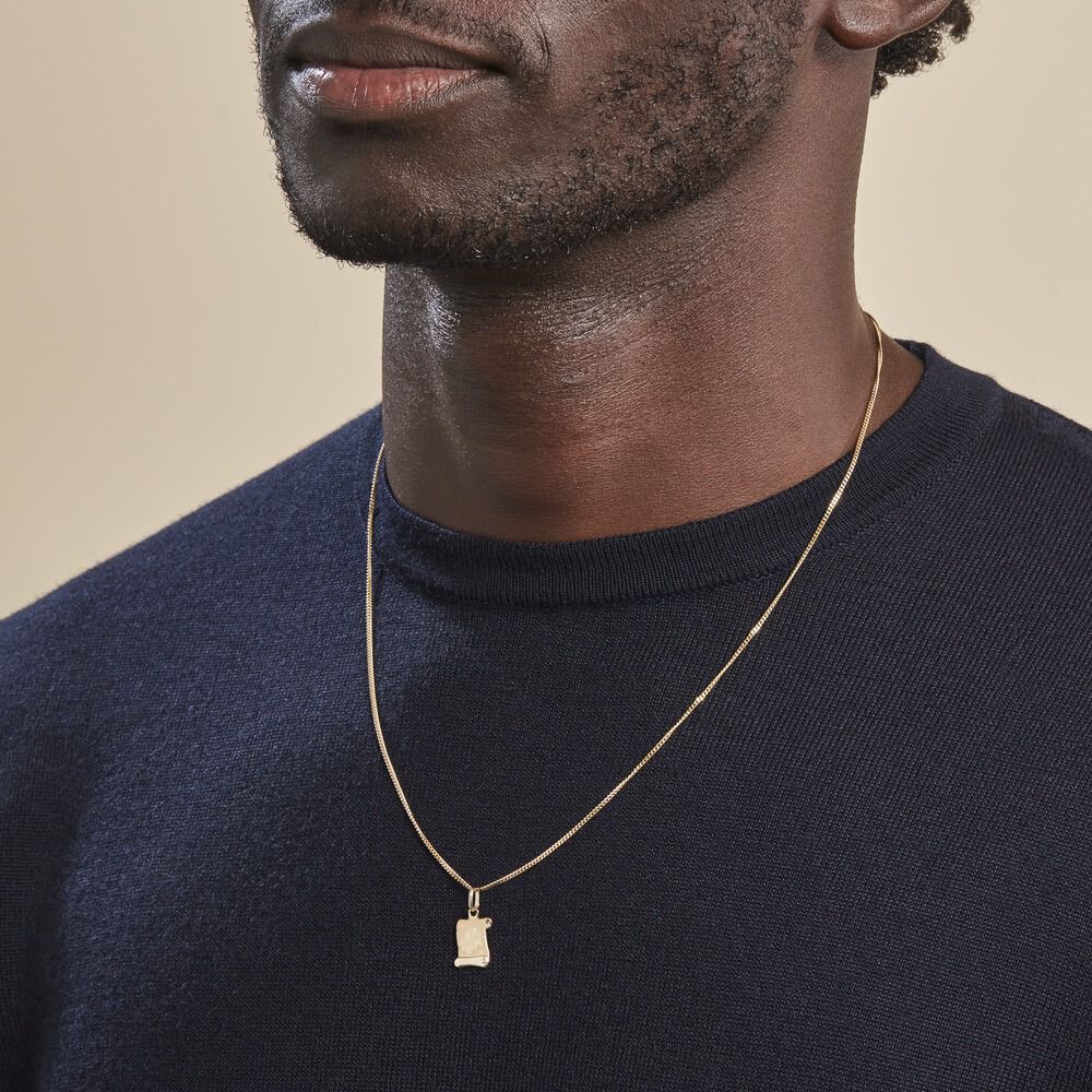 Pendentif Lamie Zodiaque Parchemin Or Jaune - Bijoux personnalisés Famille | Marc Orian