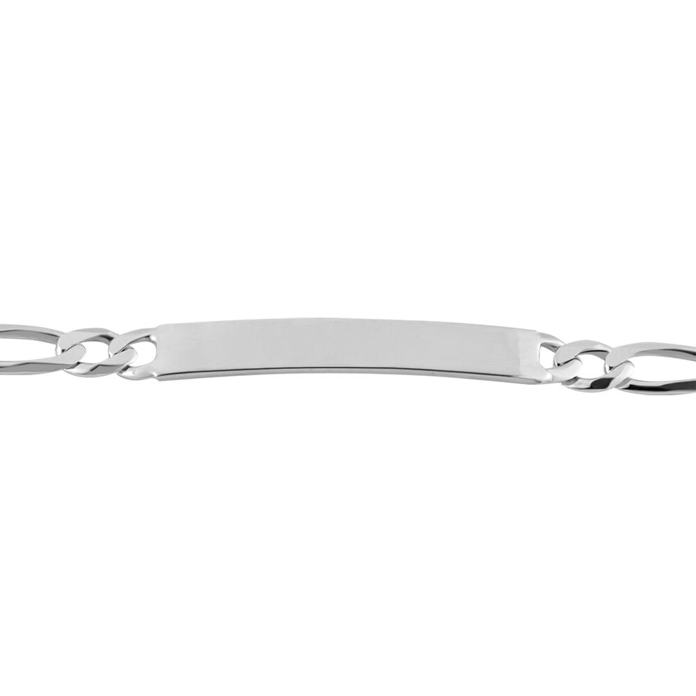 Bracelet Identité Vivian Argent Blanc - Gourmettes Femme | Marc Orian