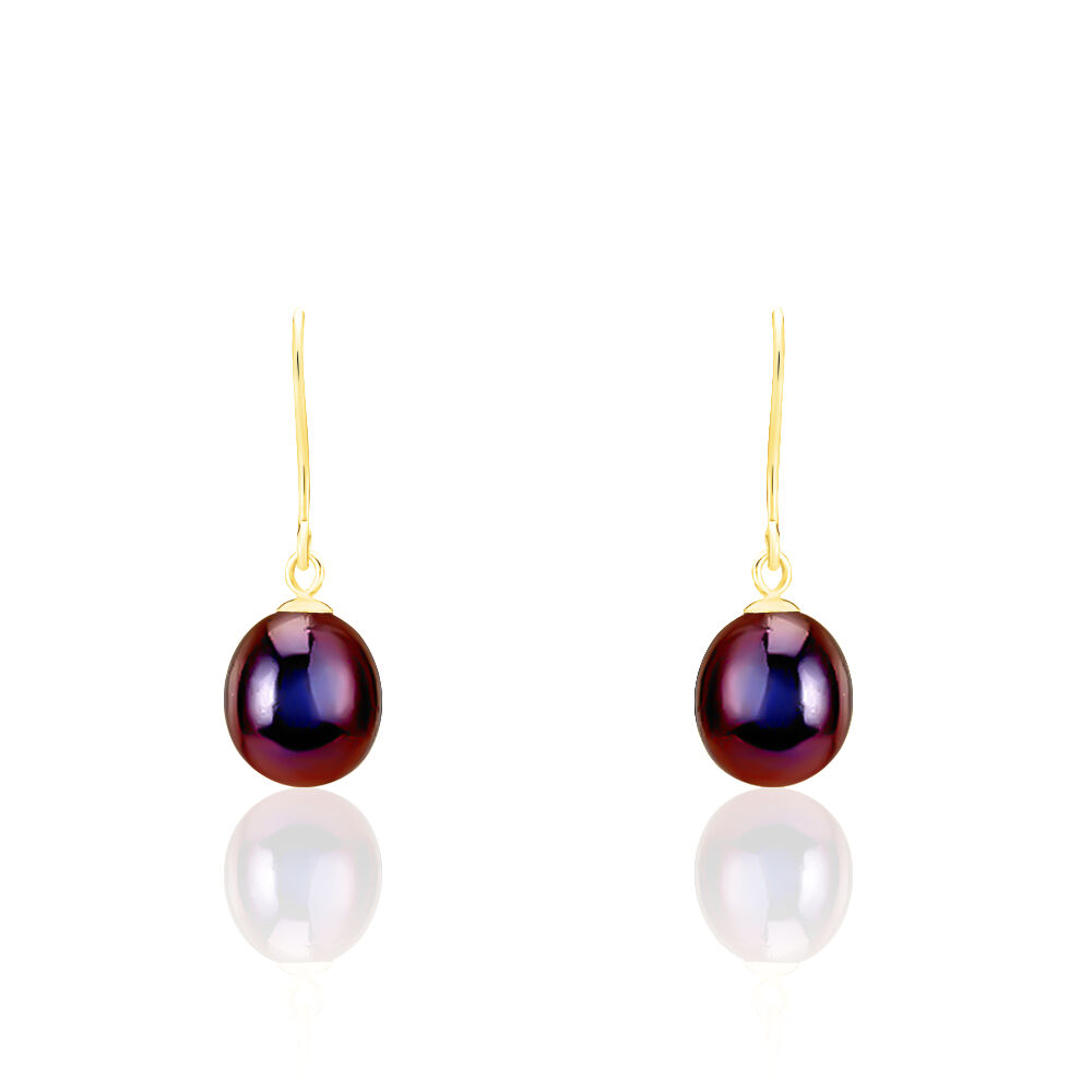 Boucles D'oreilles Pendantes Severiane Or Jaune Perle De Culture - Boucles d'oreilles mariage Femme | Marc Orian