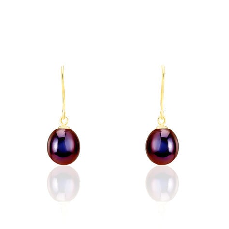 Boucles D'oreilles Pendantes Severiane Or Jaune Perle De Culture - Boucles d'oreilles mariage Femme | Marc Orian