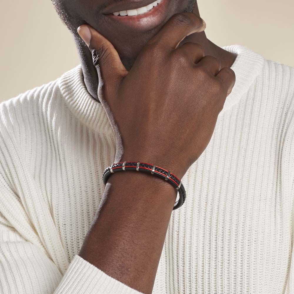 Bracelet Jourdan Kessel Acier Blanc -  Homme | Marc Orian