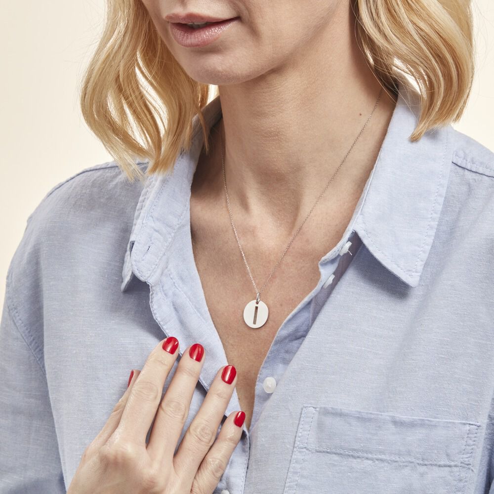 Pendentif Elio I Argent Blanc - Pendentifs Famille | Marc Orian
